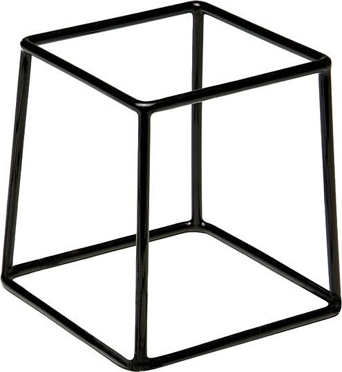 Подставка для фуршетных блюд APS 49150 18х18 см h=20 см (металл) черная