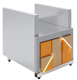 Прилавок для подносов Luxstahl ПП-600 Premium Junior (Джуниор)