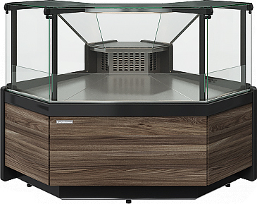 Витрина холодильная угловая Carboma Gelios GC111 VV-6-1 1010 (динамика, без боковин, внутренний угол 90) мариель