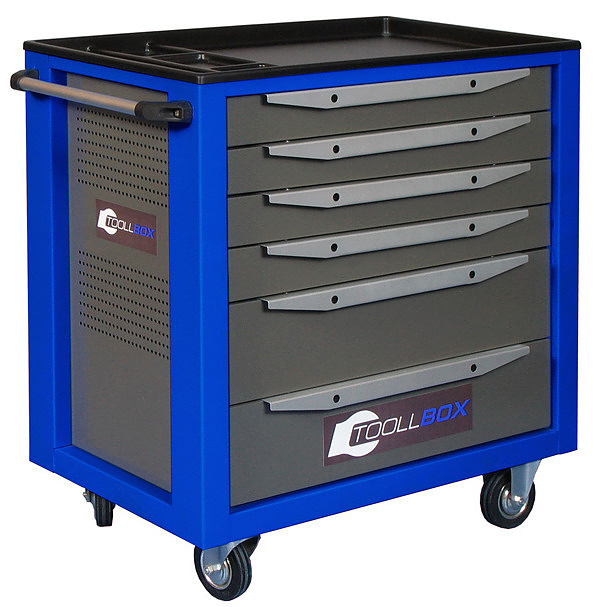Тележка инструментальная КМК завод TOOLLBOX Standart TBS-6 270 кг, RAL 2008/RAL 5005