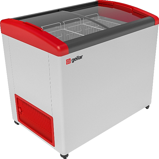 Ларь морозильный Frostor GELLAR FG 375 E красный (R290)