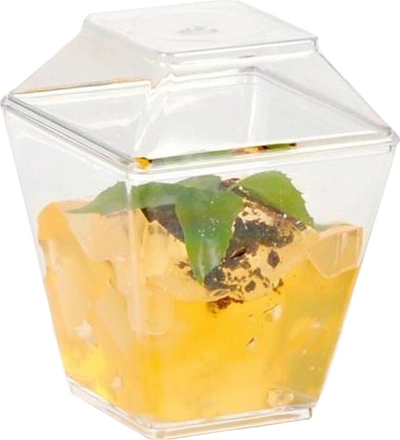 Емкость фуршетная P.L. Proff Cuisine GA377/ZGA377 (12 шт.) 130 мл 6,4х6,4х8,4 см (пластик)