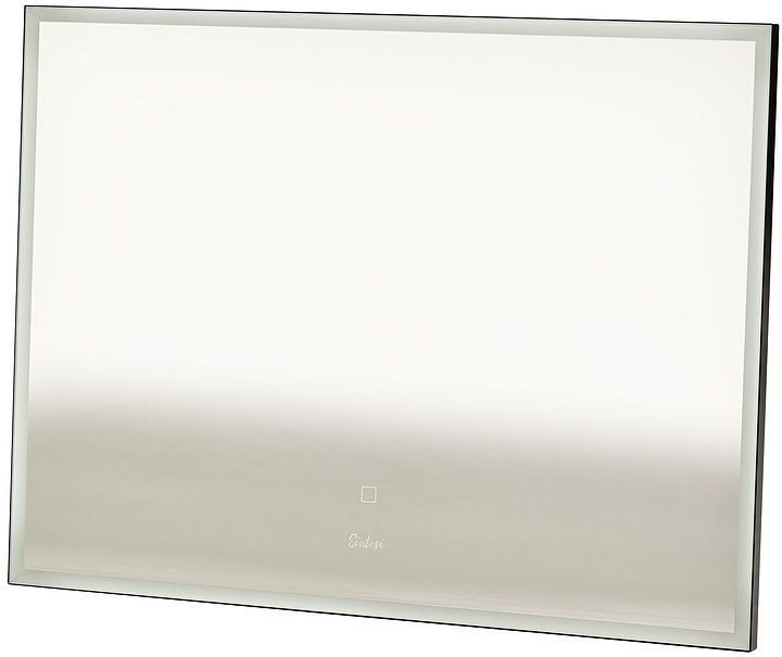 Зеркало с LED-подсветкой Sintesi Armadio Black 80 80х60 см, черное