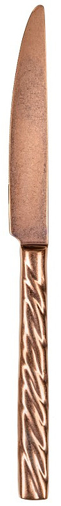 Нож столовый Narin 202122 Vega retro copper 22 см (материал нерж. сталь, PVD медное состаренное покрытие)