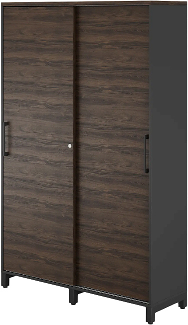 Шкаф для одежды КОБОР HKG/5-120/60/M black/charlston