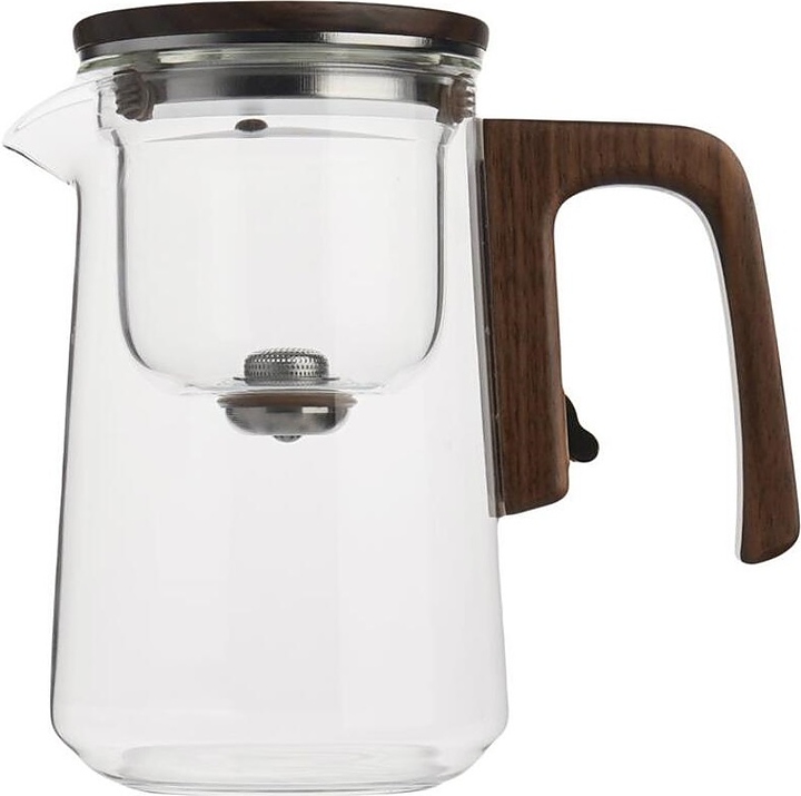 Чайник P.L. Proff Cuisine S0501-4 630 мл d=10/8,9 см h=16 см с фильтром гунфу, курковый магнитный слив (термостекло / пластик)