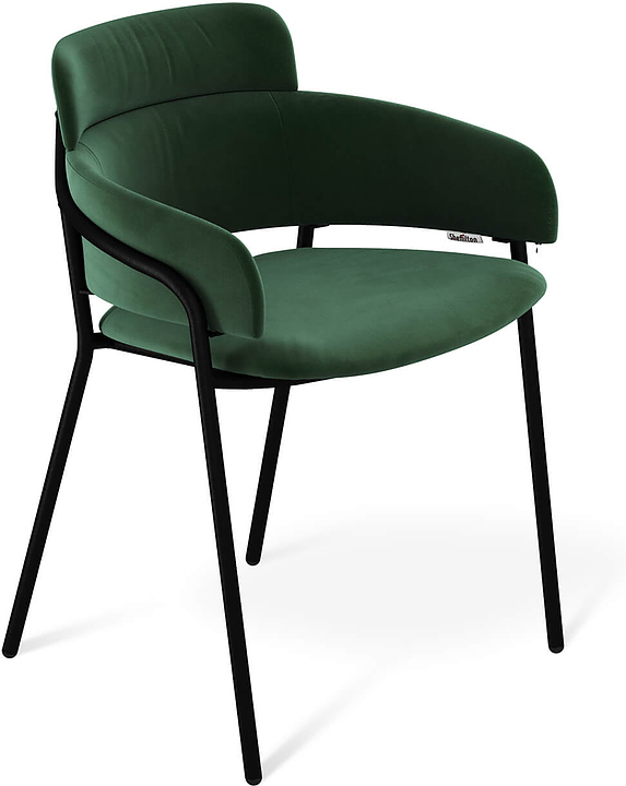 Стул барный Sheffilton SHT-S143 лиственно-зеленый / черный муар