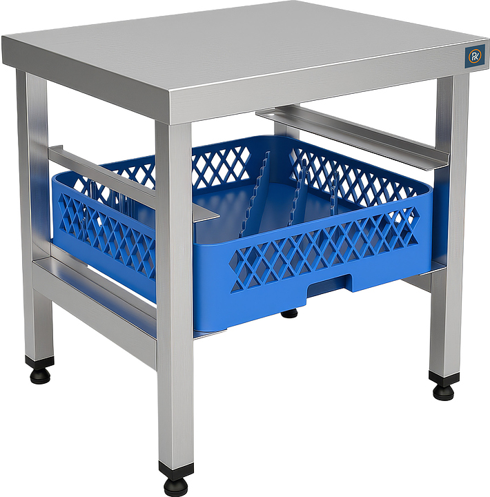 Подставка под посудомоечную машину МПК-500Ф РЕКОМ ППМ-59/60/50 (2 уровня направляющих под кассеты 500х500 мм)