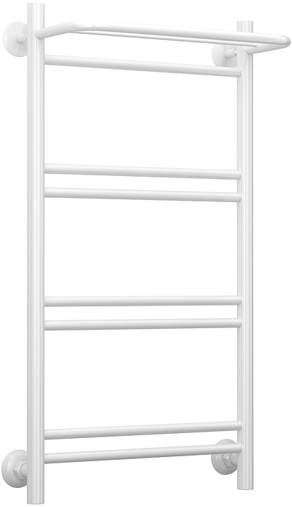 Полотенцесушитель водяной Стилье Версия-Н1 П16 80х40 см, с полкой, белый