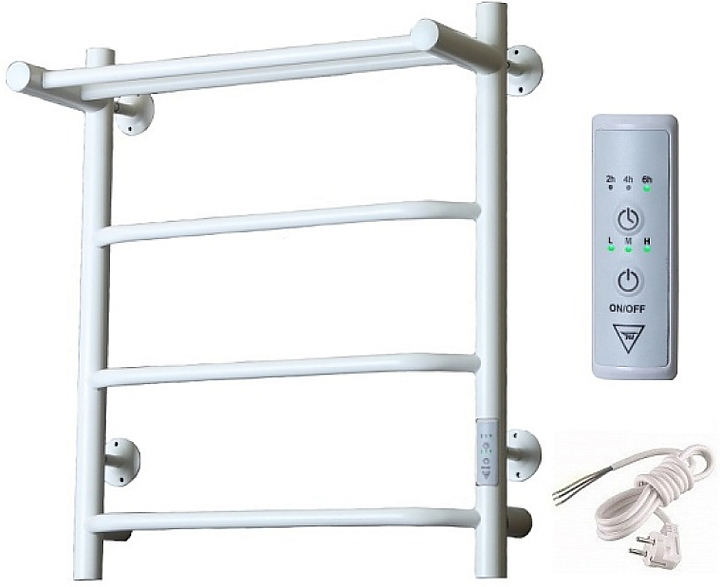 Полотенцесушитель электрический с полочкой Тругор Пэк сп 6 П 60х50 см, белый