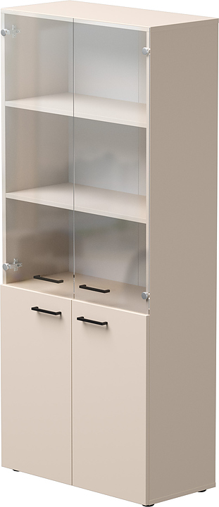 Шкаф для документов Everprof EVO комбинированный, кашемир