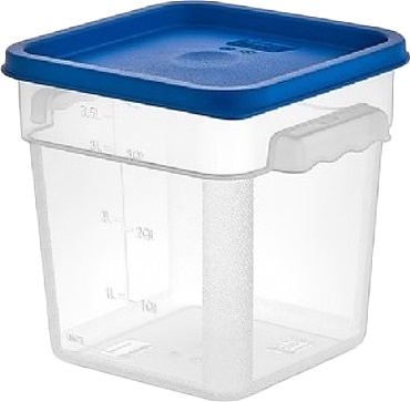 Контейнер для продуктов Gastroplast GSPP-4 3,8 л 20х19 см h=18,7 см (полипропилен) прозрачный