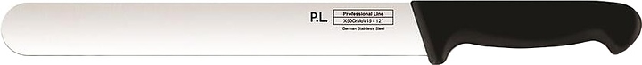 Нож для нарезки ломтиками P.L. Proff Cuisine Pro Line 81222412 l=30/43,8 см (нерж. сталь) с черной рукояткой (пластик)