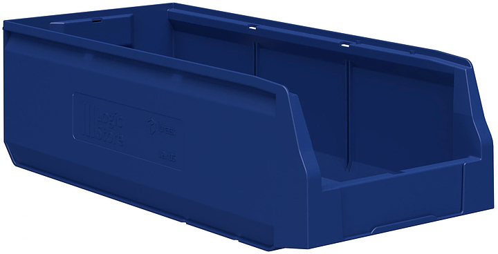 Контейнер iPlast Logic Store N1 500х225х150 мм с отверстиями для перегородок, синий