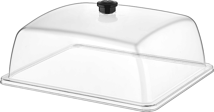 Крышка для подноса Gastroplast GF-12 GN1/2 32,5х26,5 см h=12,5 см (поликарбонат) прозрачная