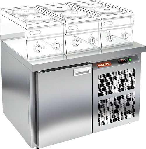 Стол морозильный HICOLD GN 1 BR2 BT LT