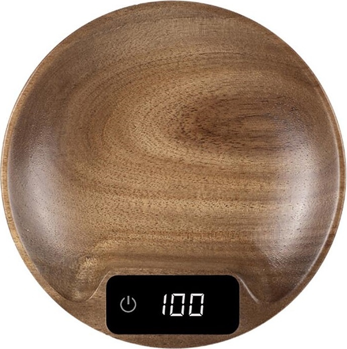 Весы бариста аккумуляторные P.L. Barbossa S0678-3 d=10,3 см h=2,7 см (100 мА·ч, 0,1-100 г) (дерево)