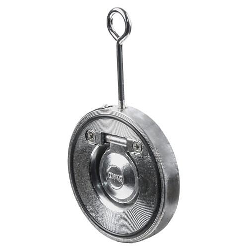 Клапан обратный Tecofi 1/створ CB5440 Ду 100 Ру16 Тмакс=110 оС межфл оцинкован тарелка сталь