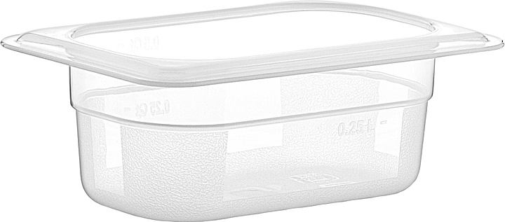 Гастроемкость Gastroplast GNPP-1965 GN 1/9-65 (176х108х65) 0,5 л полипропилен прозрачная