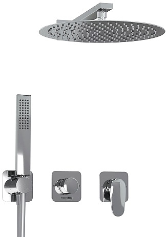 Встраиваемый комплект для душа Wasserkraft Weida 3100 A3151.268.090.116.271.087.103 хром, никель