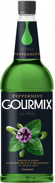 Сироп Gourmix 10416030 Перечная Мята 1 л (бутылка ПЭТ)