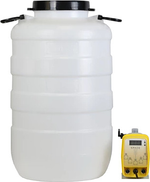 Комплекс дозирования SpaceAqua Dose 603-IMP, емкость 50 л, от счетчика Clack