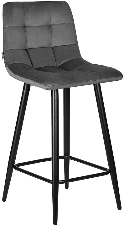 Стул полубарный DOBRIN 8078-1-LML-N OLIVIA (темно-серый) 2 шт.