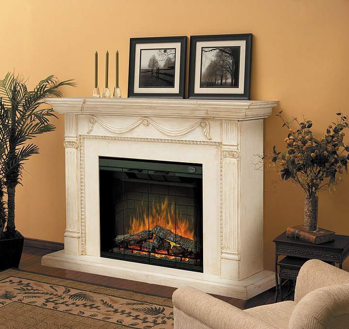 Портал с очагом Dimplex Drapped Alabaster