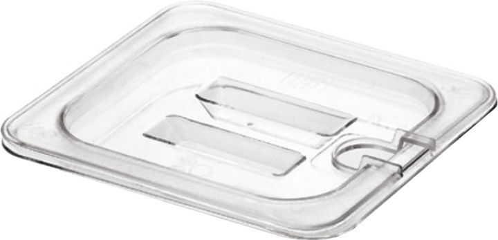 Крышка для гастроемкости MACO 8604-N GN 1/6 (176х162) с отверстием для ложки, поликарбонат