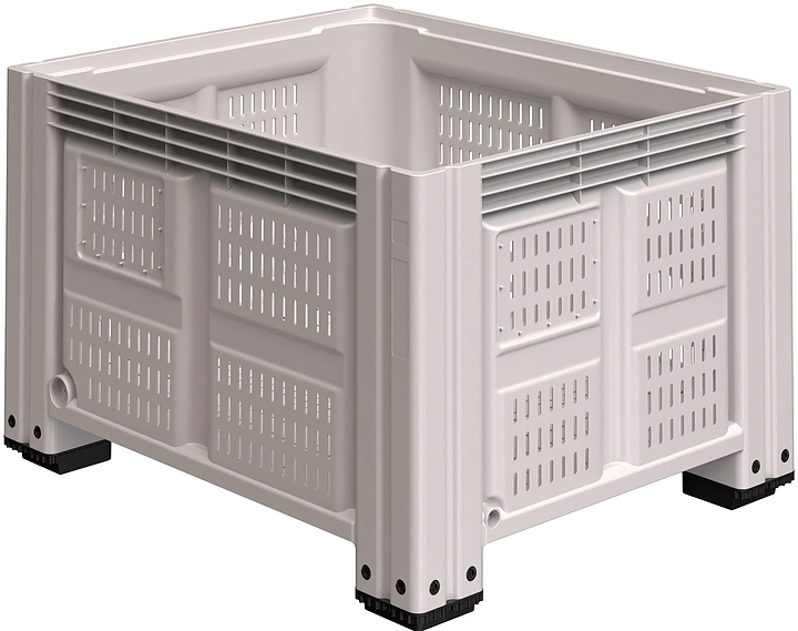 Контейнер iPlast iBOX 11.603 1200х1000х760 мм на ножках, перфорированный
