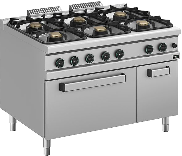 Плита газовая Apach Cook Line APRG-129FG/PL