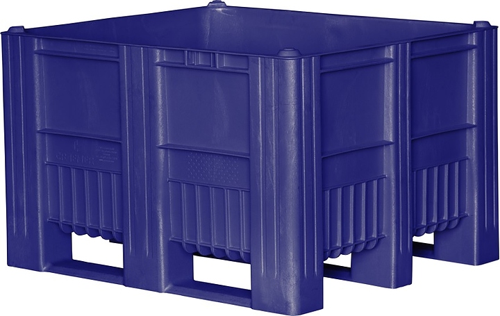 Контейнер ТАРА.РУ С-Box 1210 S (740) 1200х1000х740 мм (сплошной на полозьях) синий