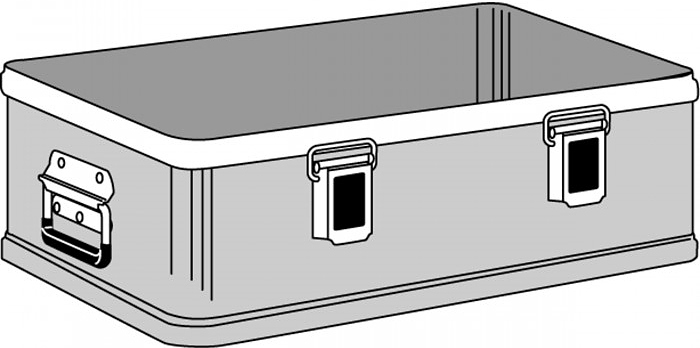 Секция транспортировочного бокса нижняя ZARGES K 470 40500 Plus (550x350x150 мм)