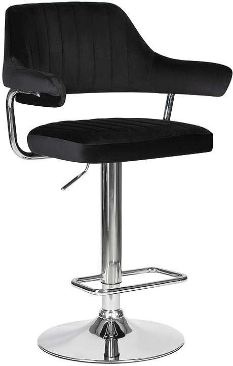 Стул барный DOBRIN 5019-LM CHARLY (черный велюр)