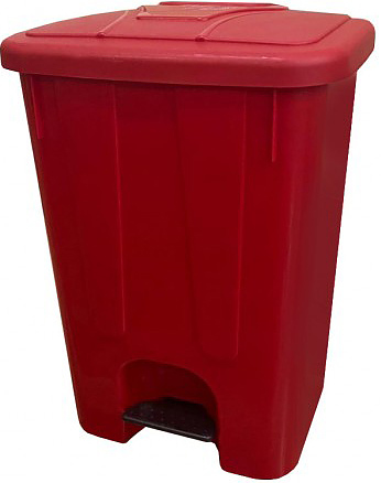 Контейнер для мусора TELKAR 50066 25 л красный
