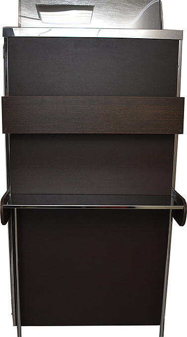 Кегератор Berk 8 Эконом торговый зал с двустворчатым дверным проемом с белой рамой