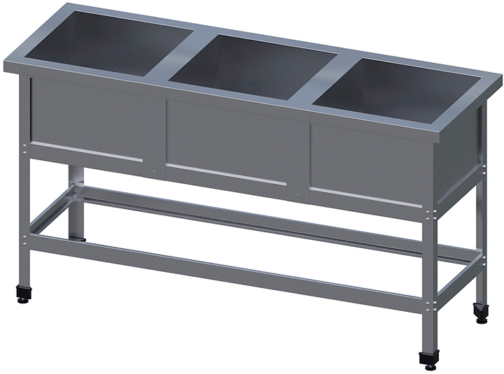 Ванна моечная VIATTO ВСМ-3/530-ЮТ