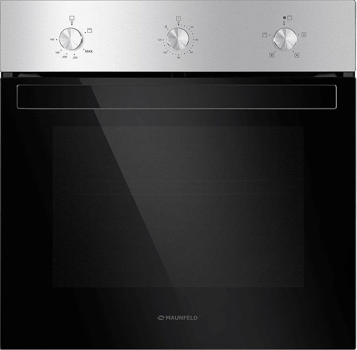 Духовой шкаф Maunfeld EOGC604S черный / стекло / нерж. сталь