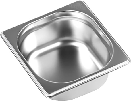 Гастроемкость Luxstahl 1/6х2,5'' CN 1/6-65 (176х164х65) нерж. сталь