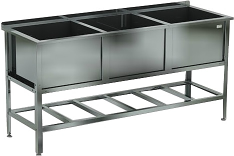 Ванна моечная КОБОР ВМСБ/3-145/53/430