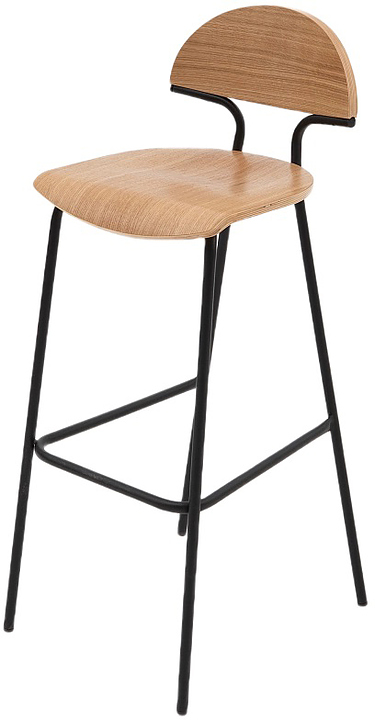 Стул барный BentWood Мадрид Б, дуб