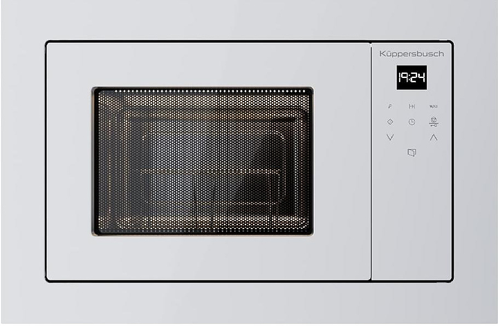 Встраиваемая микроволновая печь Kuppersbusch M 6120.0 W 20 л 1200 Вт 595х341х390 мм белое стекло