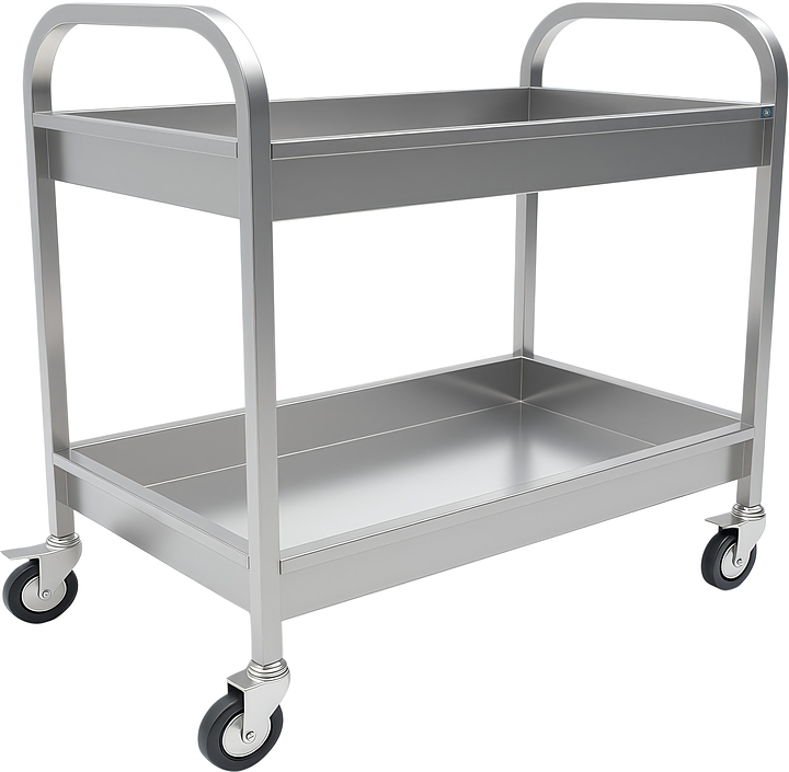 Тележка для сбора посуды РЕКОМ ТСП-80/50/94 2 уровня