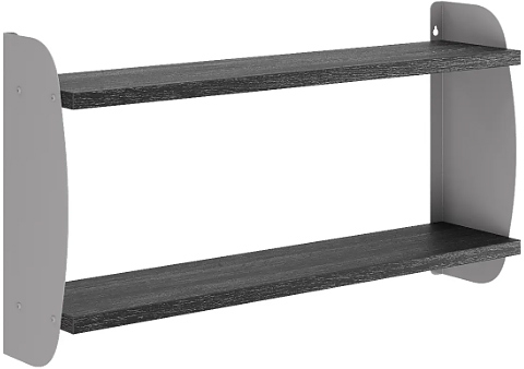 Полка КОБОР S2-80/20 aluminum/wood