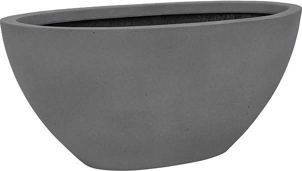 Кашпо Pottery Pots Dorant (43х18х18 см) серое матовое