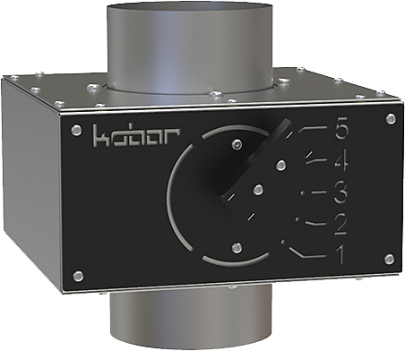 Регулятор тяги внешний (заслонка дымохода) КОБОР FIRE