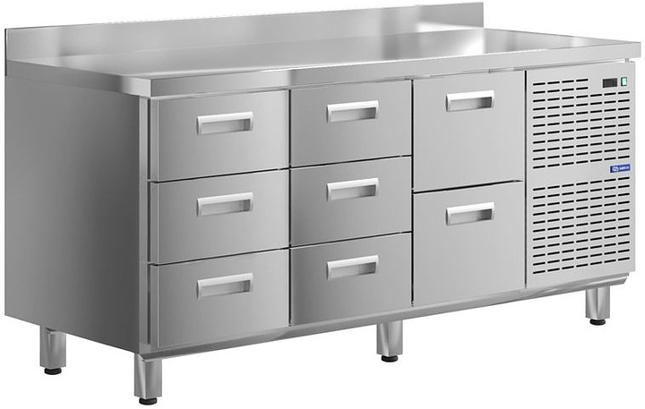 Стол холодильный KAYMAN КСХ-332/60 (8 ящиков)