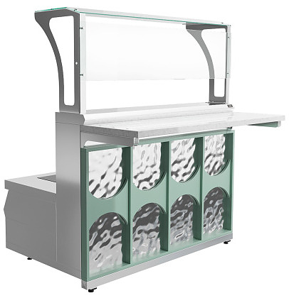 Мармит первых блюд 2-конфорочный Luxstahl МПЧ (С)-1200 Premium Mirror (Зеркало)