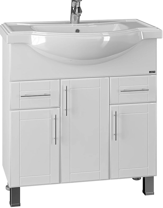 Тумба под раковину СаНта Дублин 80 напольная, 2 ящика