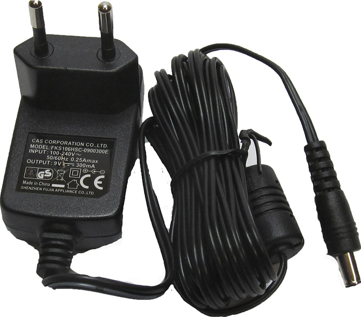 Адаптер CAS 220Vx9Vx300mA (CE)